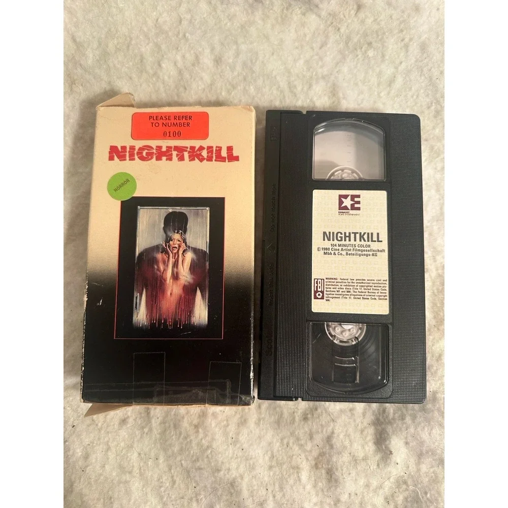 Nightkill VHS VCR Video Tape Used Movie Horror Embassy Release